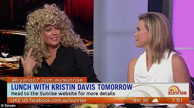 Davis had appeared on the Seven program hoping to speak about her work with refugees in the Democratic Republic of Congo