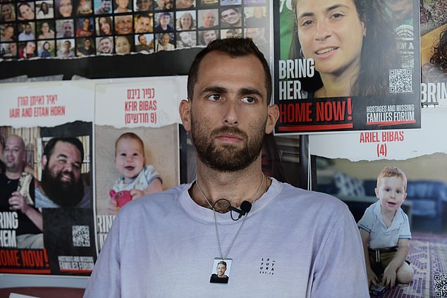 Moshe Or (pictured), 33, told the Daily Mail that he still sends WhatsApp messages to his brother's disconnected phone to stay close to him