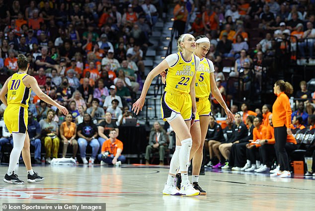 Brink had to be helped off the field during the Sparks' loss to Connecticut on June 18