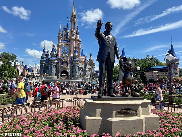 She also claims that overzealous fans attacked her and Victor in the park during the two-day job, and she accuses Disney of ignoring a part of their contract that requires extra security;  Disney World pictured in 2022