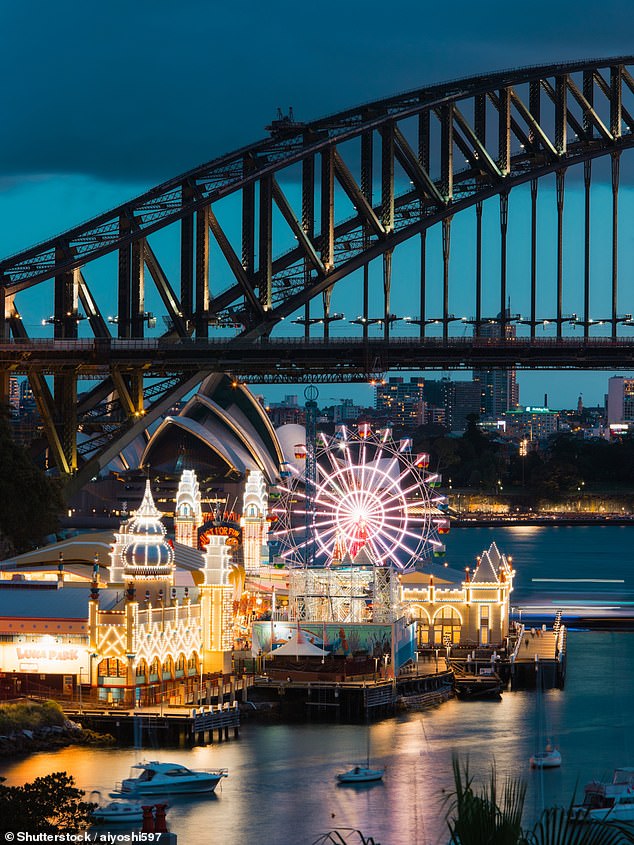 The theme park under the Harbor Bridge is for sale for the first time in more than twenty years