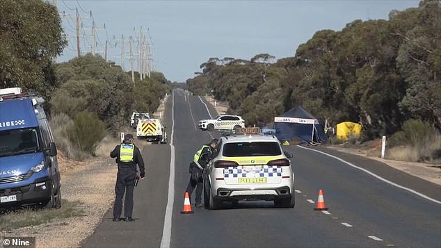 Victoria Police are still investigating the incident, which seriously injured two people and seriously injured several others (crash scene photo)