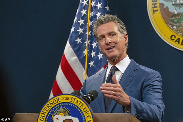 Newsom chose to deliver a speech about the smartphone age, rather than giving a formal address to a packed room of state lawmakers
