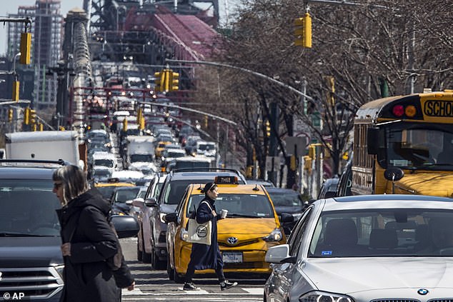 Drivers in the Big Apple were delayed a total of 101 hours in traffic last year, costing the economy $9.1 billion in lost time