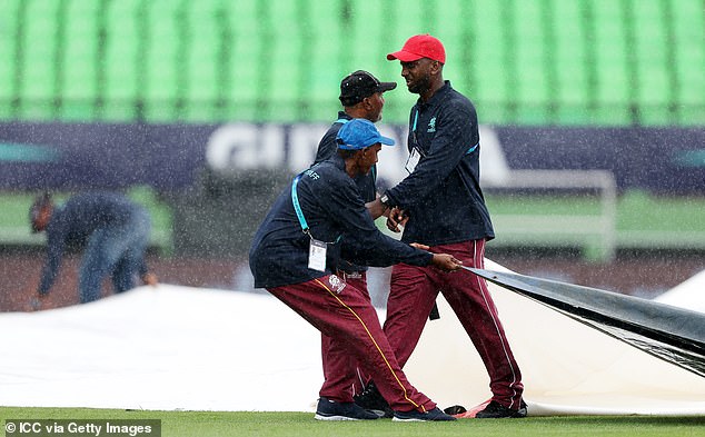 Guyana typically has 23 days of heavy rain in June, and the weather forecast is gloomy for Thursday's semi-final