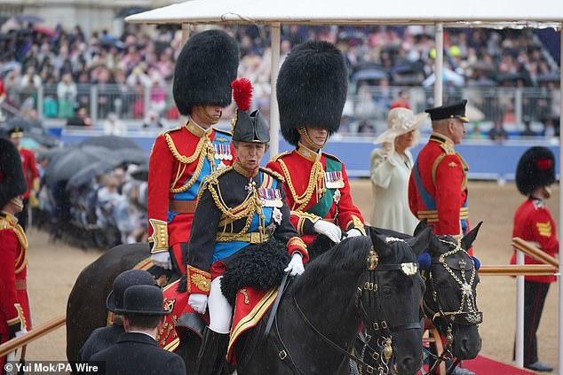 The Princess Royal during the Trooping the Color ceremony in London on June 15