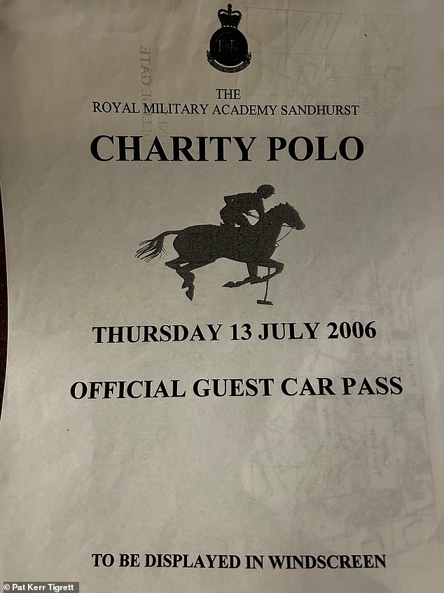 Pat received an invitation by post from Prince William, who trained at the Royal Military Academy in Sandhurst