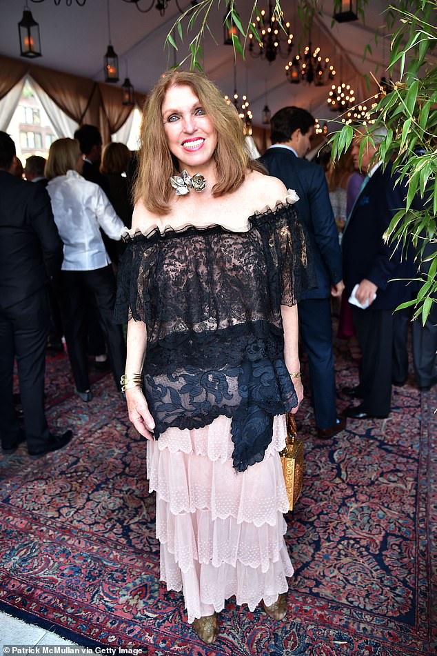 American couturier and bridal wear designer Pat Kerr Tigrett (pictured above in 2017).  She bought four of Diana's dresses at the famous Christie's auction in 1997. The pair had known each other since 1984