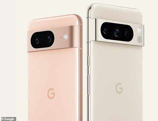 In October 2023, Google released two new smartphones: the £699 Pixel 8 (left) and the £999 Pixel 8 Pro (right)