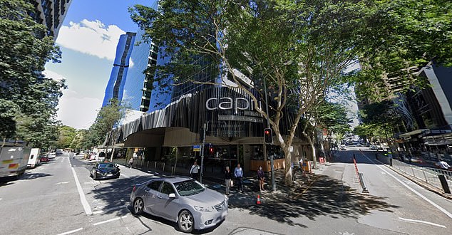 Emergency services were called to the Capri Building (pictured) in inner-city Brisbane at 7pm on Monday evening following reports of a wild apartment party