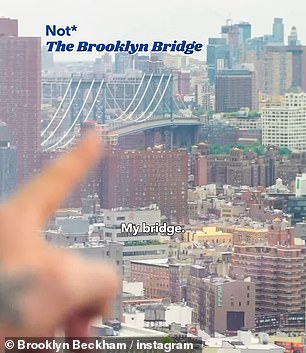 Brooklyn confidently describes the New York City landmark as 'my bridge'
