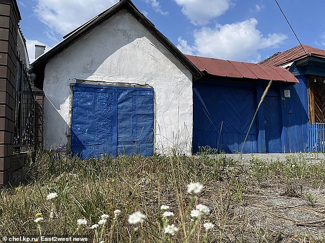 Ekaterina witnessed the murder of the other woman in a barn of Cheskidov.  Pictured: the suspect's property