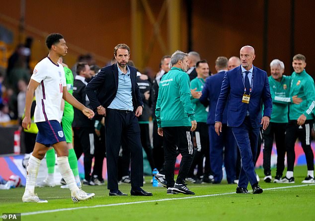 Southgate admitted he was injured after fans turned on him as England suffered a 4-0 defeat to Hungary in 2022