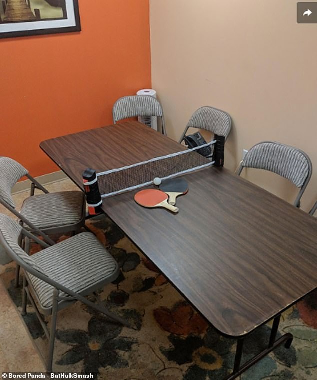 When an employee came across this conference room, they must have wondered why only a few people were allowed to have fun