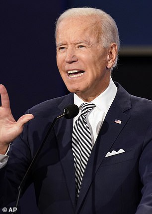 Joe Biden during the first presidential debate of 2020