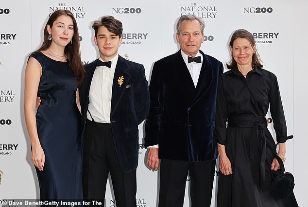 Sam pictured with his parents Daniel and Lady Sarah Chatto (right)