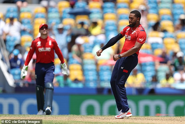 Chris Jordan's incredible victory against the United States, in which he took four wickets from five balls, helped England reach the semi-finals with a big win