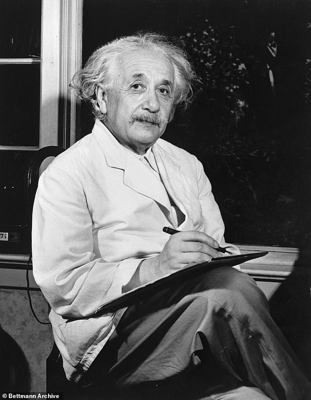 Albert Einstein (pictured) called for 'swift action' for the US to establish a nuclear program in letter to President Roosevelt, warning that Nazi Germany could have the capabilities to make the bomb