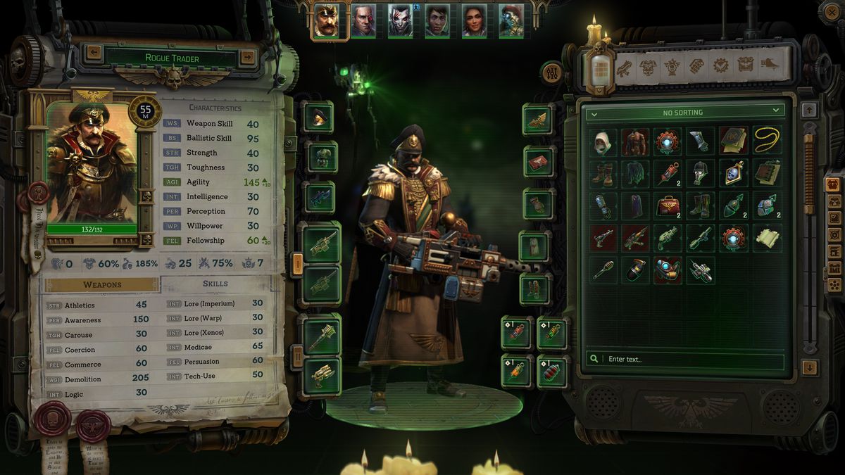 A screenshot from Warhammer: Rogue Trader 