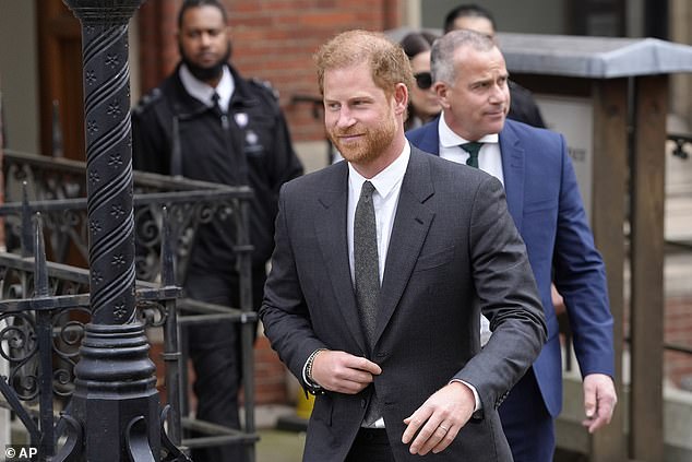 Prince Harry leaves the Royal Courts of Justice in London on March 30, 2023
