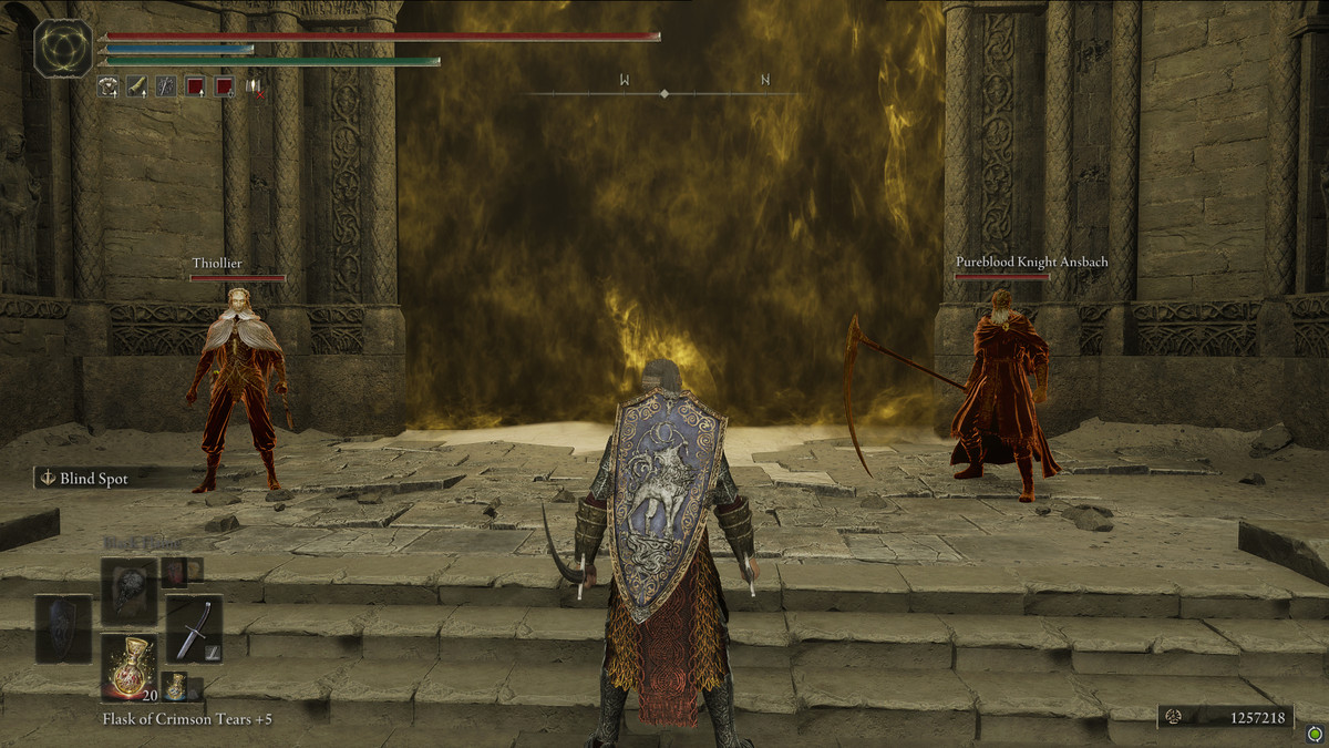 Elden Ring Shadow of the Erdtree Thiollier and Ansbach at the final boss battle