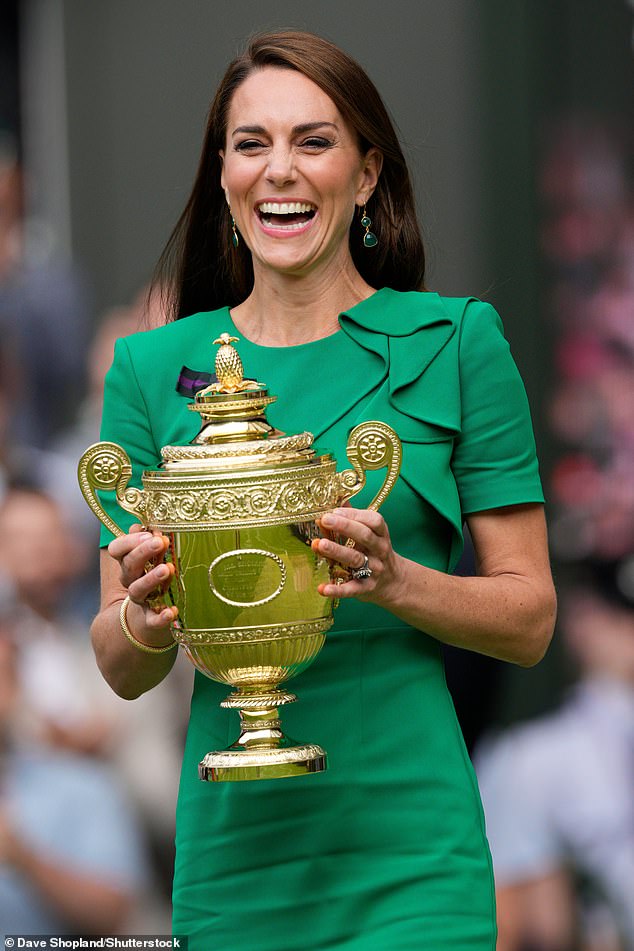 Kate presented the Gentlemen's Singles trophy at Wimbledon last year.  Traditionally, she presents the trophies every year and attends various competitions during the tournament