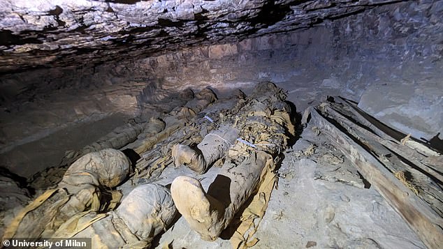 Research on the mummies has shown that 30 to 40 percent of those buried died at a young age, as newborns or as adolescents.
