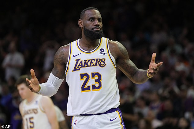 LeBron averaged 25.7 points, 7.3 rebounds and 8.3 assists for the Lakers last season