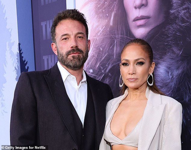 Affleck and Lopez have been making headlines lately for their relationship problems, which appear to be worsening as the couple have put their Beverly Hills home on the market, with an insider saying a divorce appears imminent. Pictured in LA in May 2023