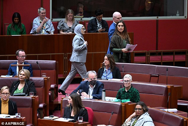 Fatima Payman said she knew she would be expelled from the Labor Party if she chose to cross the floor
