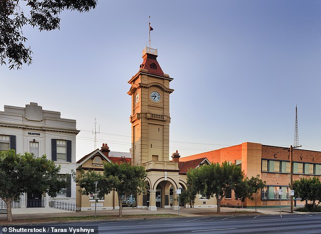 From Sunday, fans living in the regional town of Mildura (pictured) and surrounding areas will no longer have access to Channel 10 or the BOLD and Peach channels.  Area viewers have complained that the decision will isolate fans who don't have a smart TV and can't afford internet, as Network 10 content will only be available through 10Play