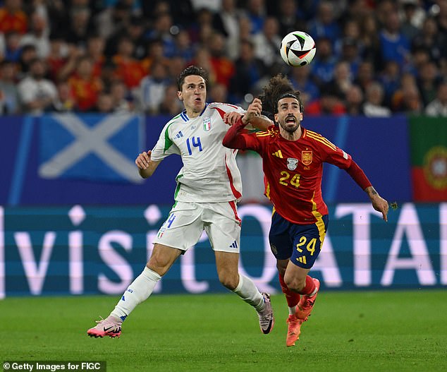 Marc Cucurella (right) is another standout player and is performing well for La Roja