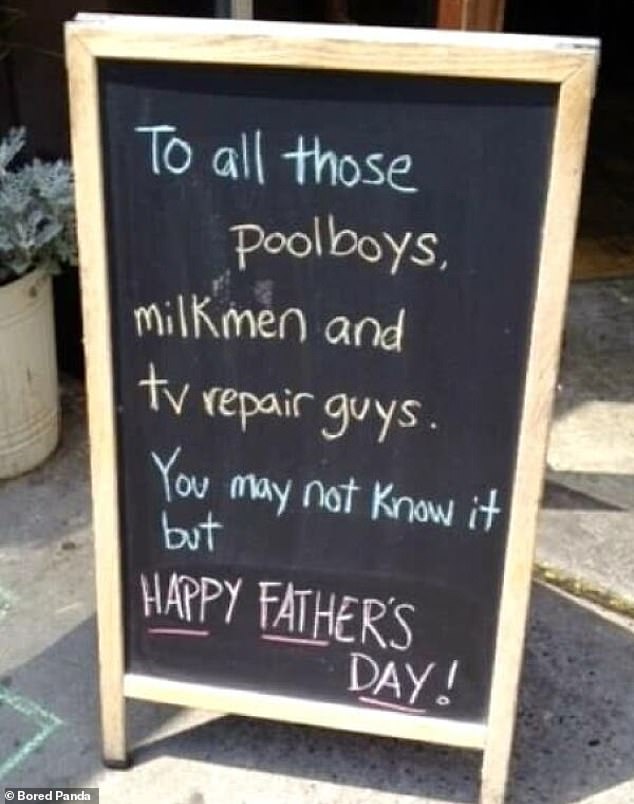 Elsewhere this not so healthy sign was spotted outside a pub and it made many look twice