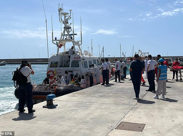 Some migrants were rescued by a merchant ship that then transferred them to a coast guard unit. They disembarked in Roccella Ionica, southern Italy, June 17, 2024