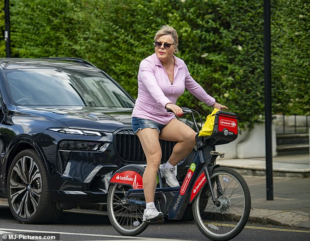 Suzy channeled her inner Daisy Dukes in a tiny pair of hot pants as she enjoyed a ride around town in the sunshine