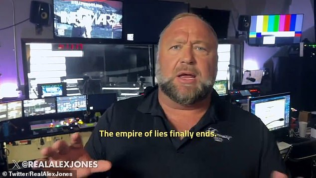 He announced Thursday that Infowars, even though it is bankrupt, will start a new media empire from scratch