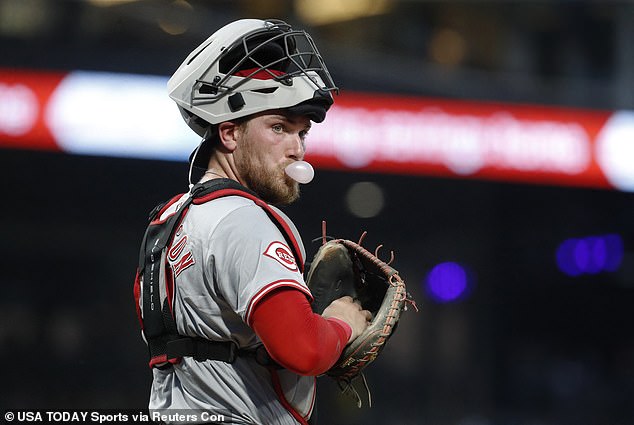 The catcher has been in Cincinnati since being called up to Major League Baseball in 2020