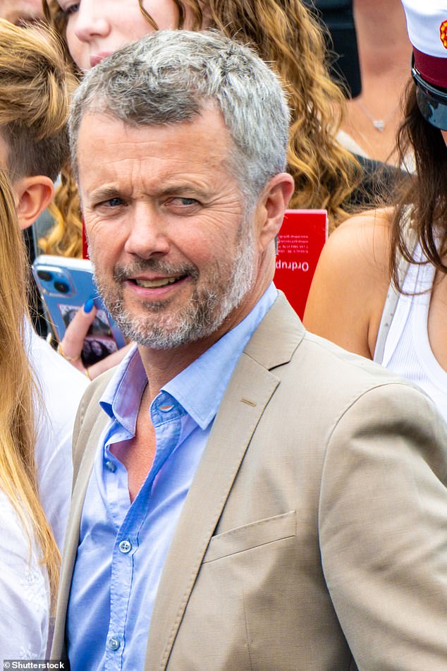 King Frederik of Denmark looked equally proud as he attended his eldest son's graduation ceremony