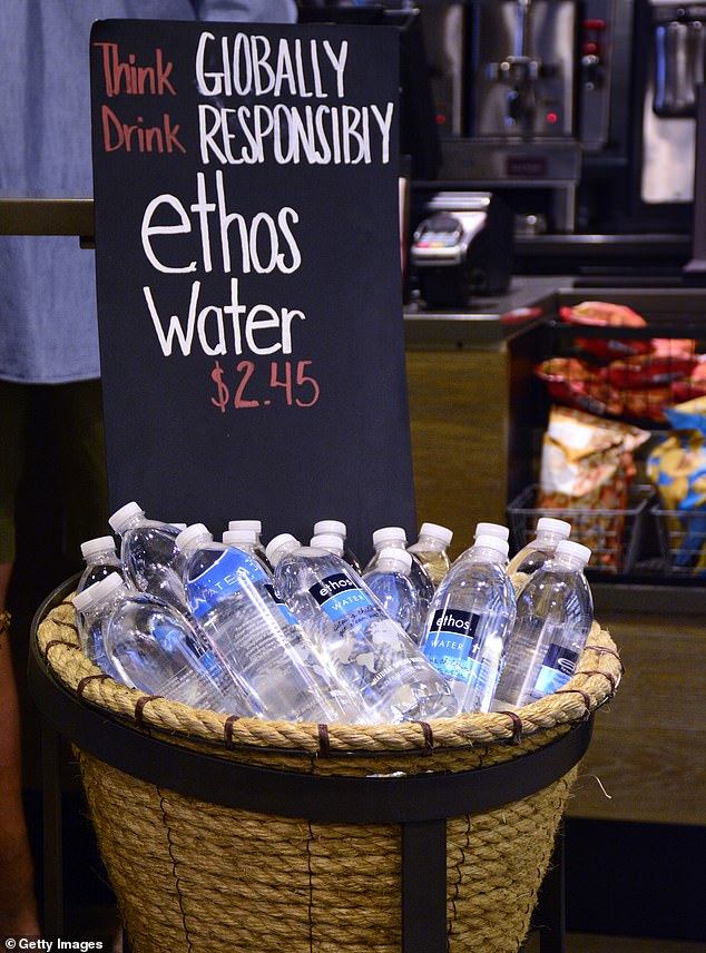 Starbucks customers can spend $2.45 on a bottle of water or request a free cup of water in any size