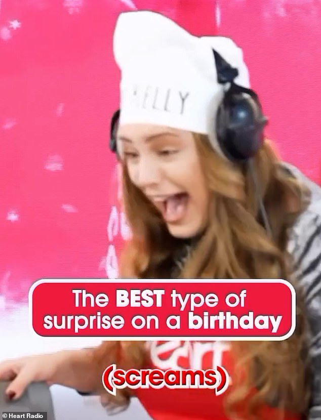 Heart Radio presenter Kelly Brook couldn't believe her eyes when she was surprised by Blade on her birthday last November