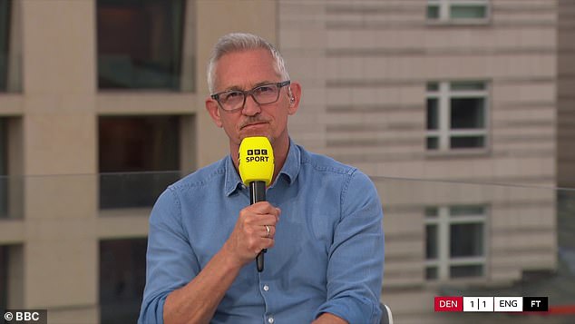 Gary Lineker launched a brutal attack on England after their display against Denmark