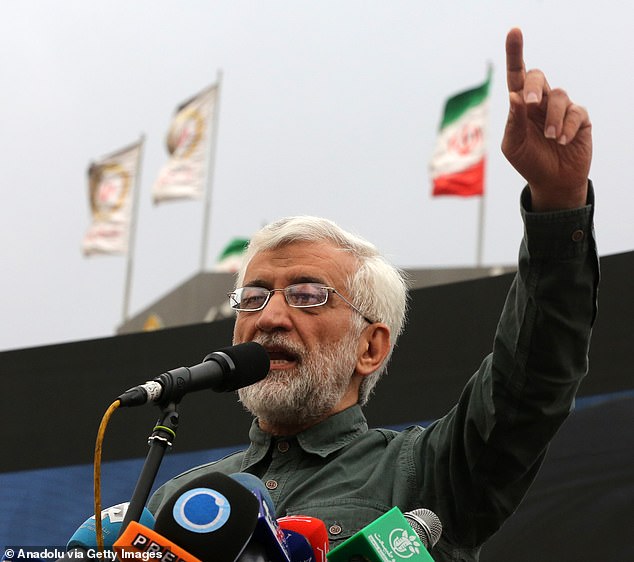 Saeed Jalili, one of the conservative candidates for the Iranian presidential elections on June 28