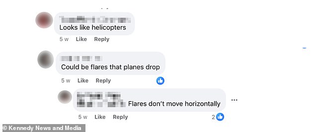 Social media users were quick to give their opinions on what the UFO could be