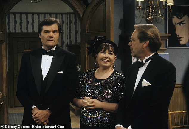 The star played Colonel Mustard on Clue, Roseanne's boss Leon Carp on the sitcom Roseanne (pictured) and co-starred with Fred Willard in Norman Lear's Fernwood 2 Nite, died at home after battling a 'long-term illness'