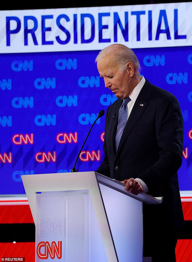 The word clouds provide a brutal assessment of what independent voters, the group likely to decide the election, thought of Biden's performance