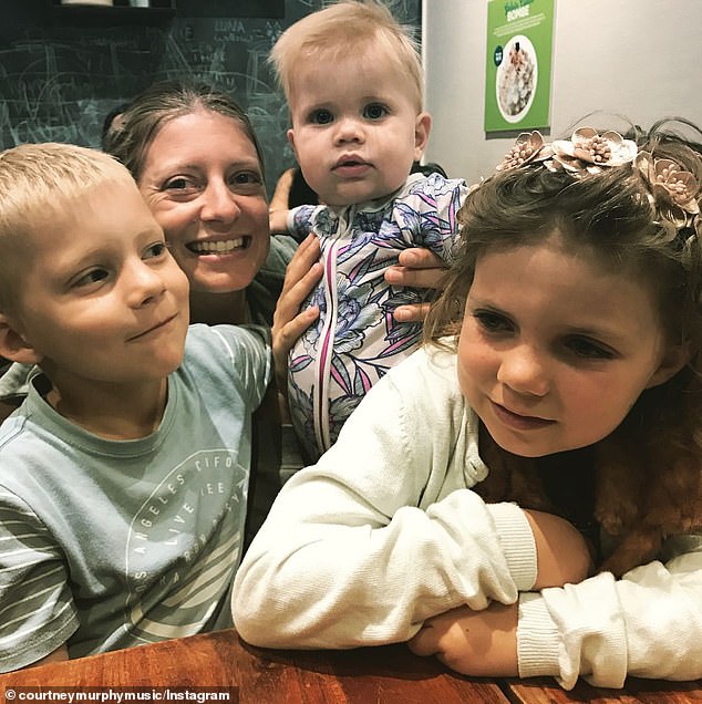 The Perth-based singer has been married to wife Jane Price since 2005 and the couple have three young children: two sons and a daughter.  Jane is pictured with the couple's children