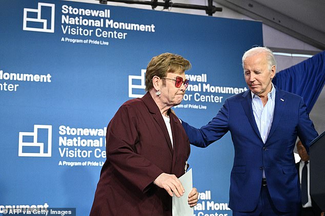 The couple spoke at the grand opening of the Stonewall National Monument Visitor Center in Greenwich Village, New York City