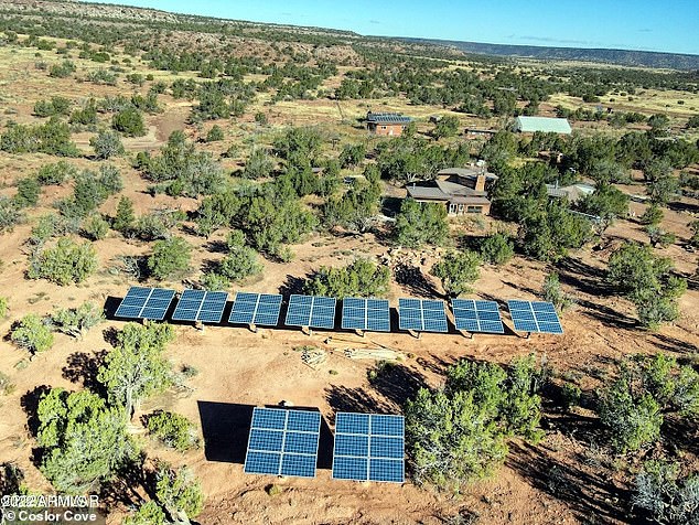 Some basic solar panels have already been installed in the settlement