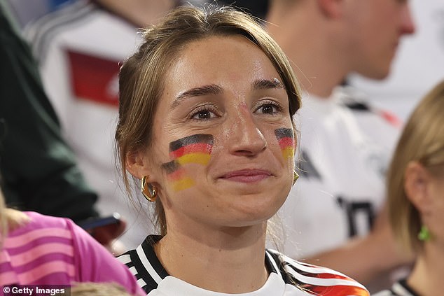 She also wears a Germany shirt with Nagelsmann's nickname written on the back