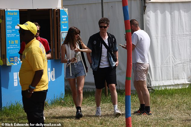 The lovebirds, who have been dating since last summer, looked madly in love as they enjoyed the festival